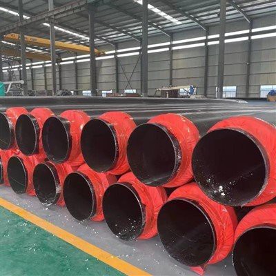 underground direct buried insulated steel pipe .